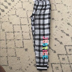 NWOT Justuce plaid activewear pants